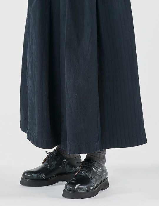 プリント レザーシューズ