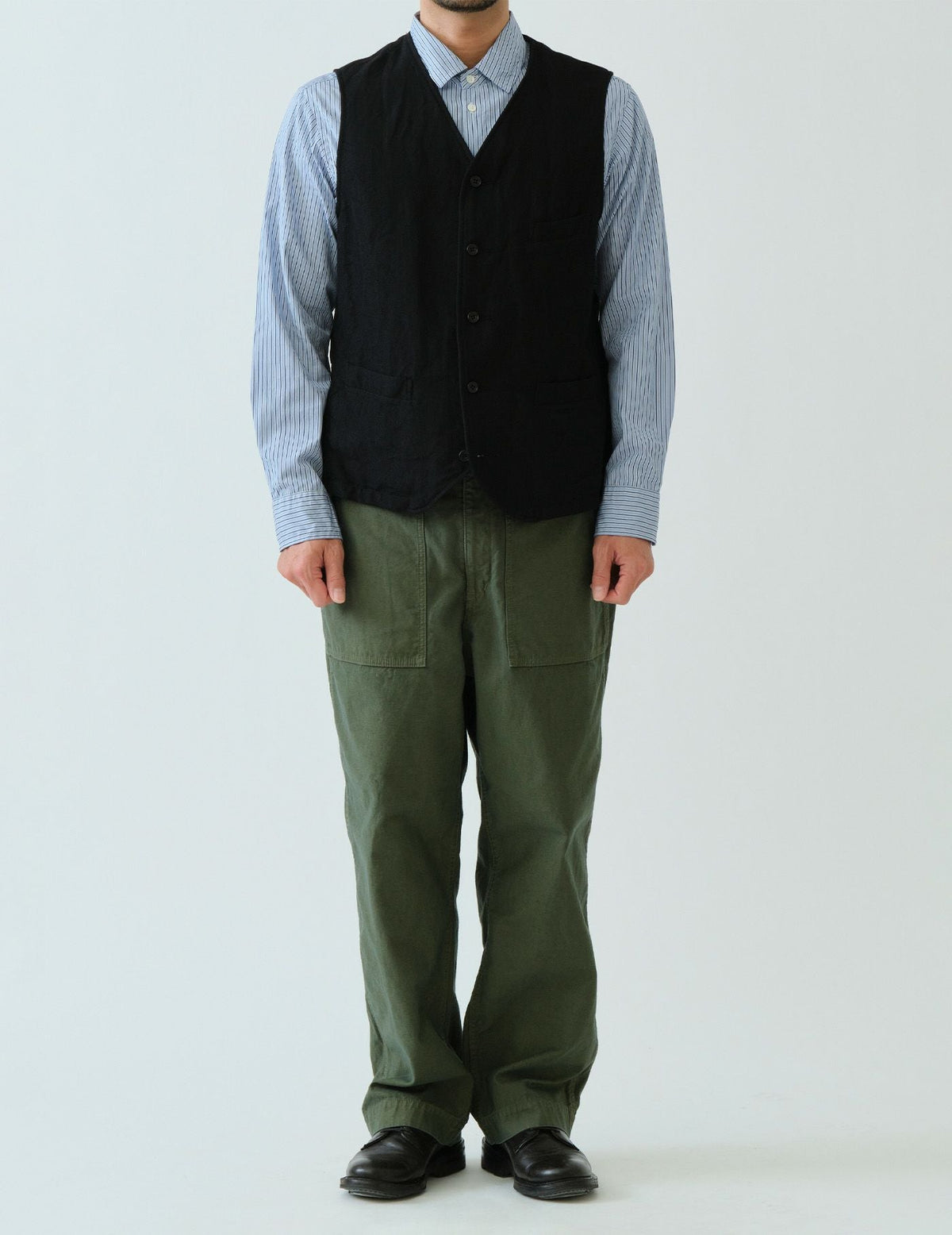 THOMAS MAISONストライプレギュラーカラーシャツ