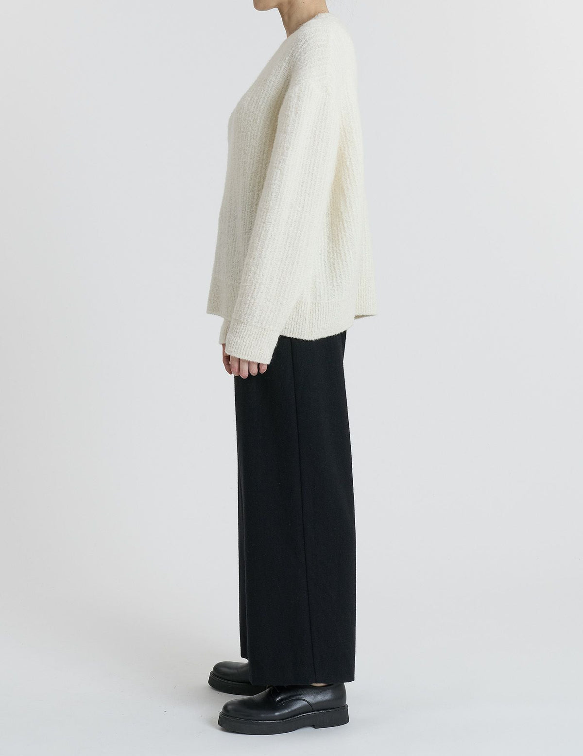 ECO WOOLフラノ ワイドパンツ