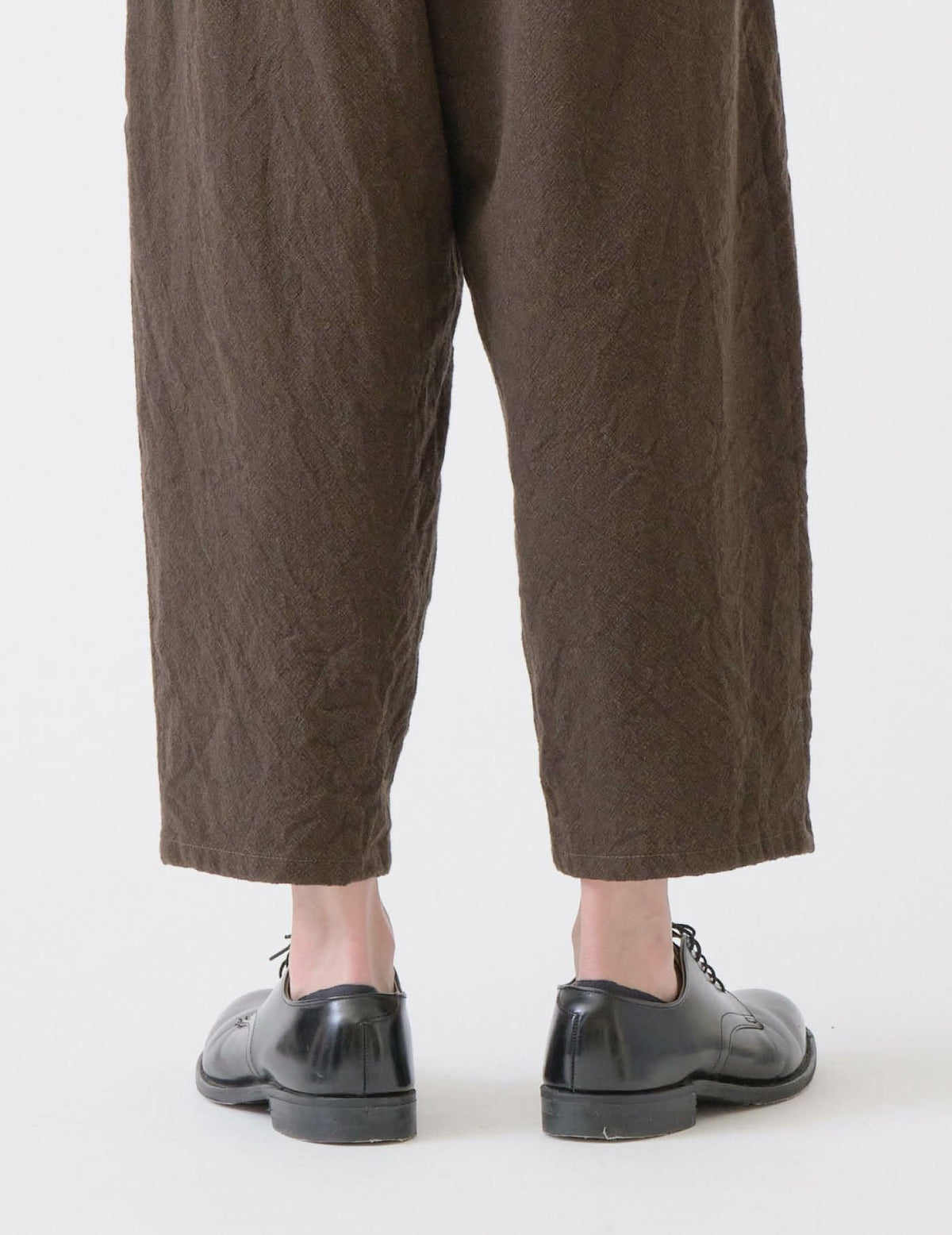 ノンミュージングウールコットン クロップドパンツ
