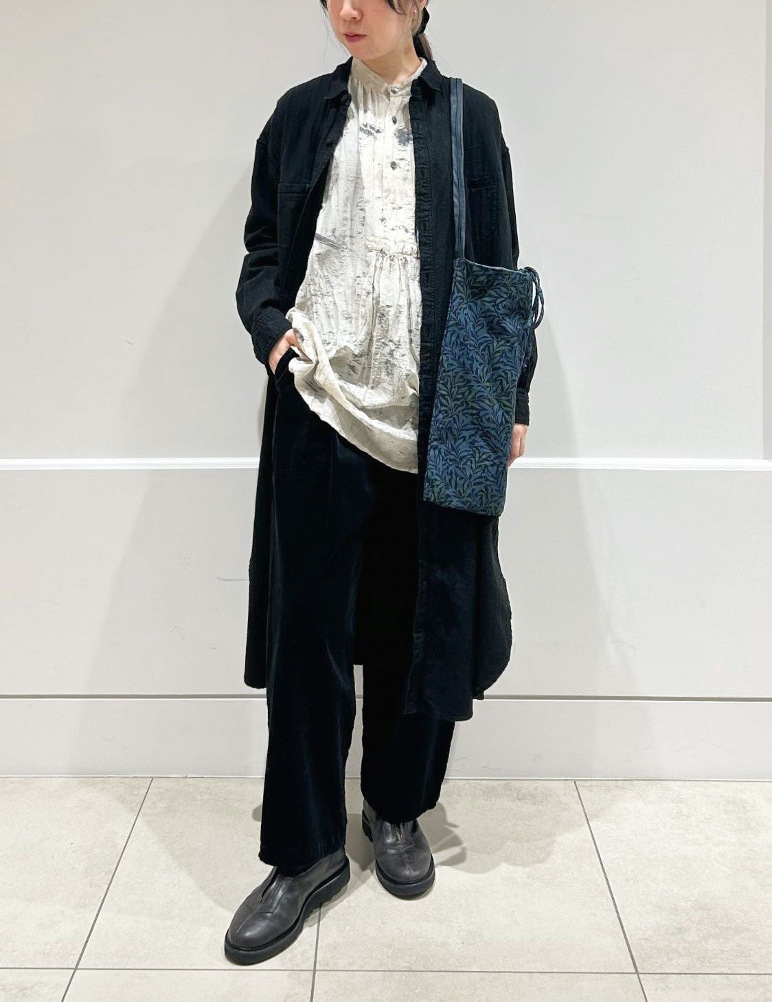 WILLOW BOUGHS/PIMPERNEL 製品染ワンショルダーバッグ