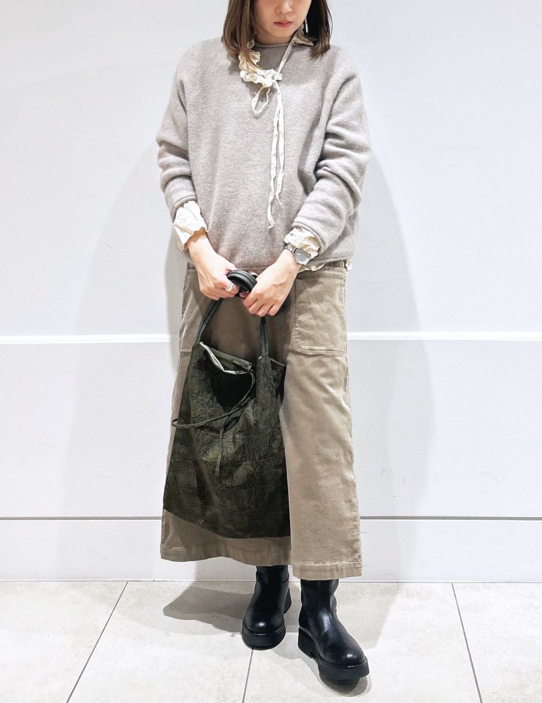 WILLOW BOUGHS/PIMPERNEL 製品染ワンショルダーバッグ