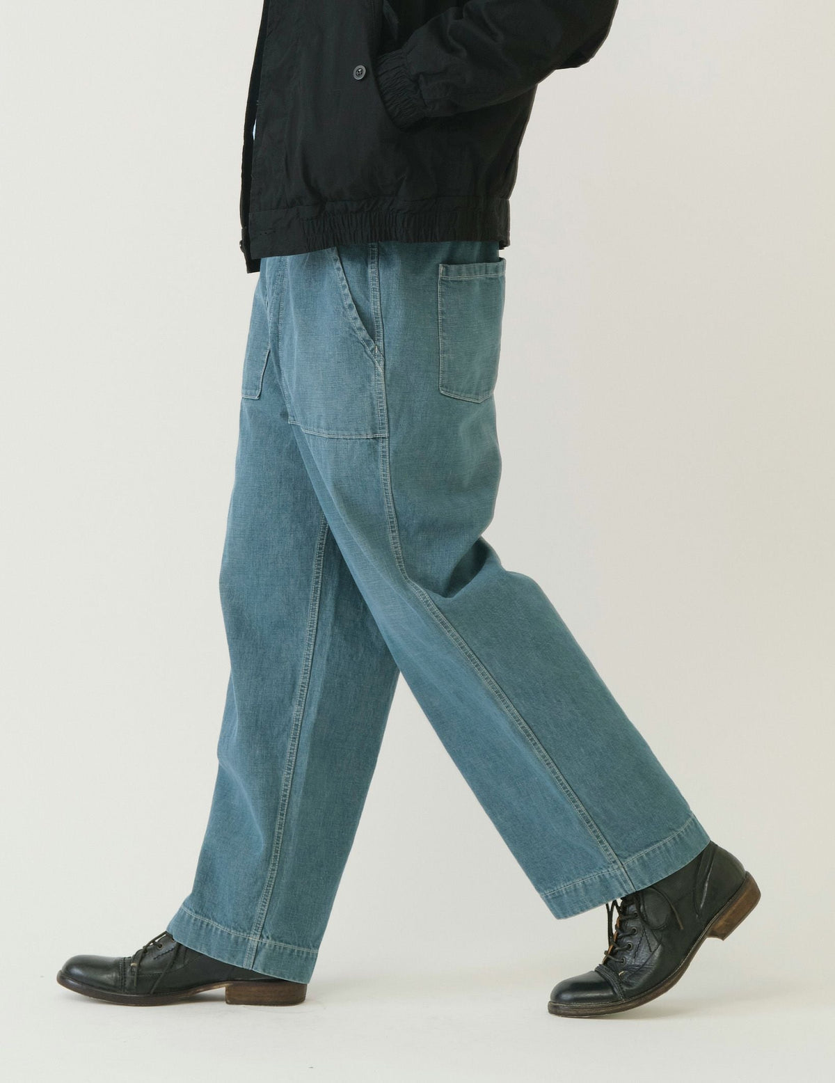 11ozデニムバギーベイカーパンツ