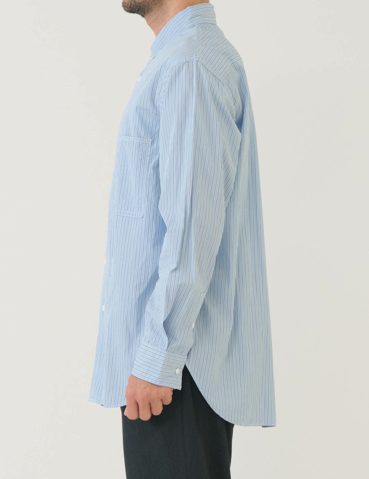 THOMAS MAISONストライプレギュラーカラーシャツ