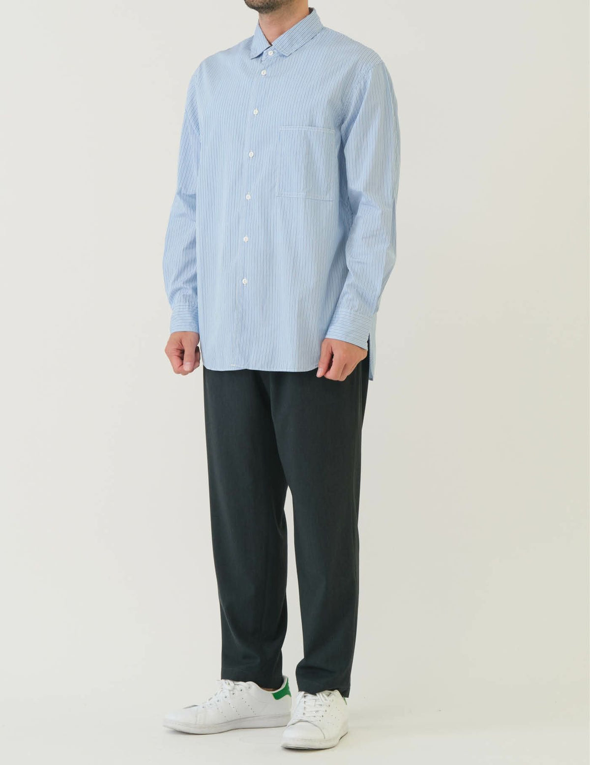 THOMAS MAISONストライプレギュラーカラーシャツ