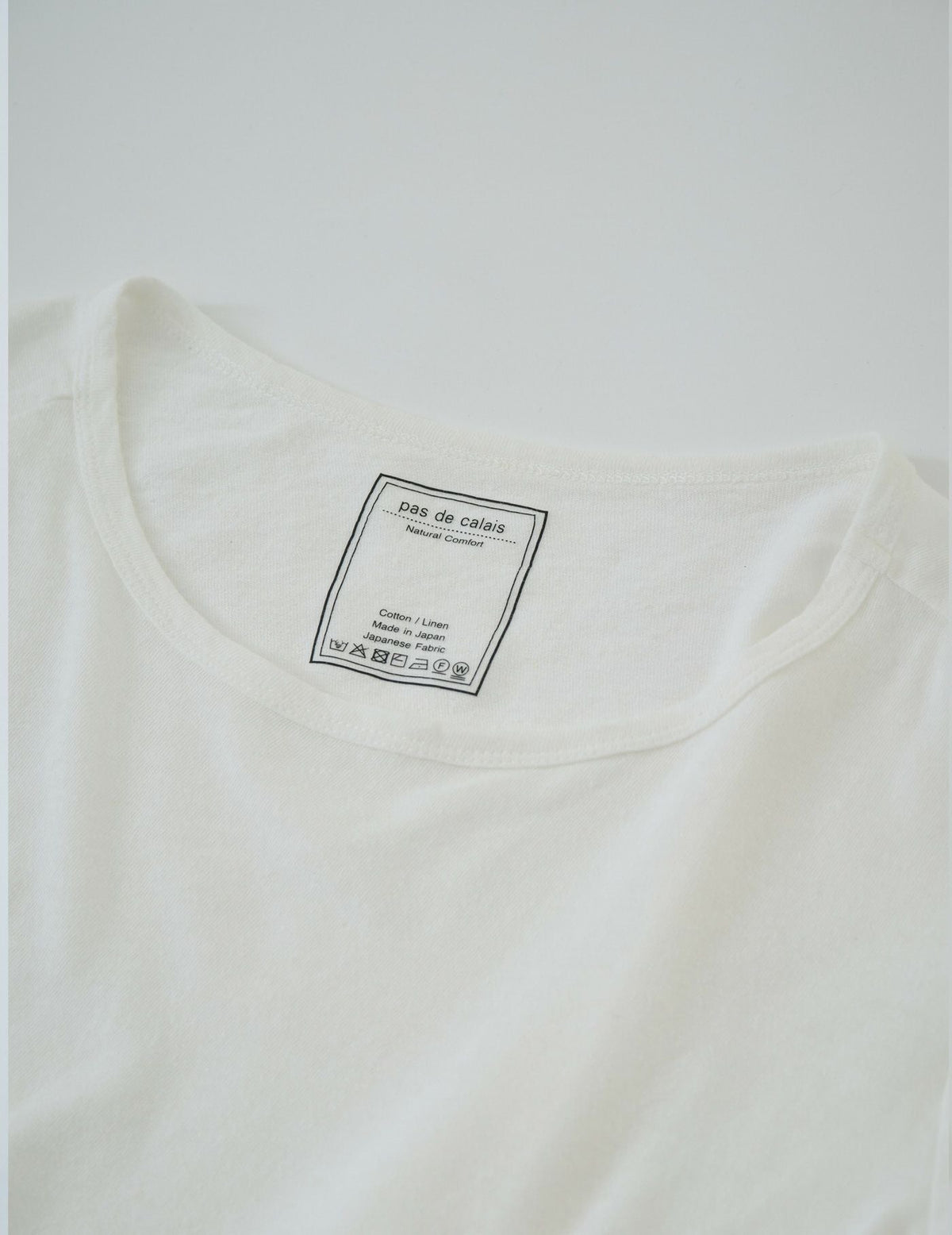 綿麻天竺 インナー長袖Tシャツ