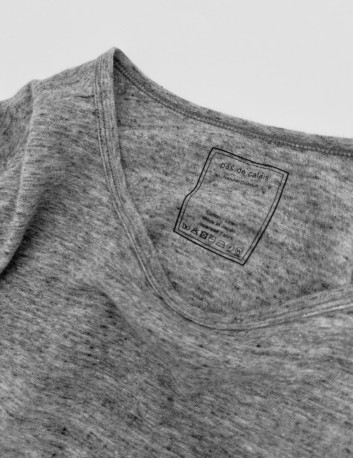 綿麻天竺 インナー長袖Tシャツ