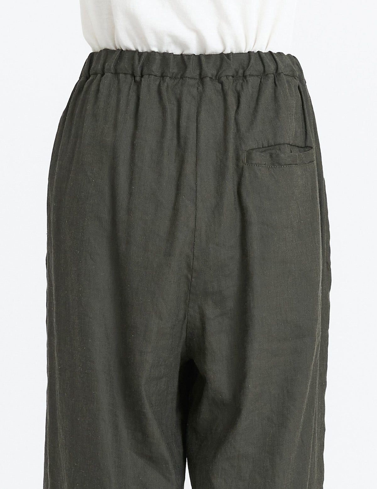 リネンレーヨンストレッチワイド パンツ