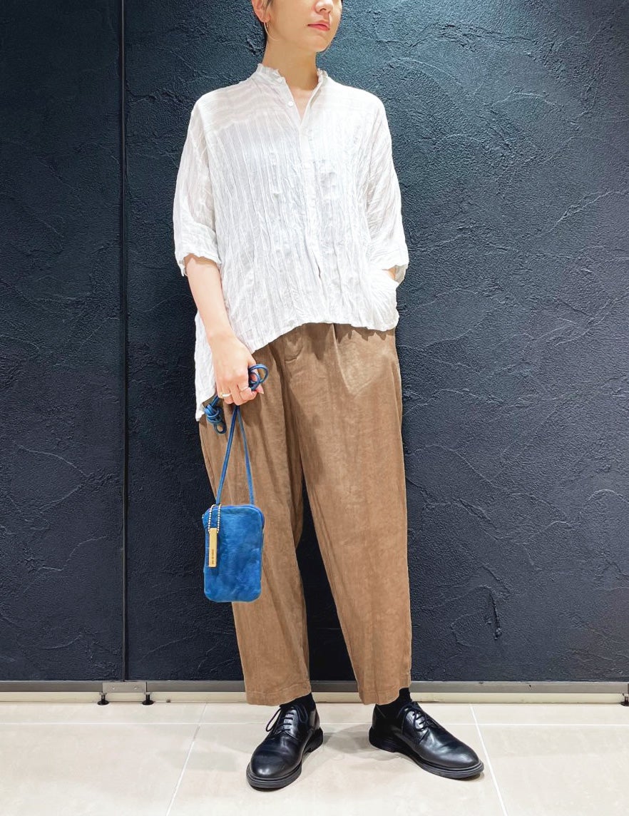リネンレーヨンストレッチ パンツ