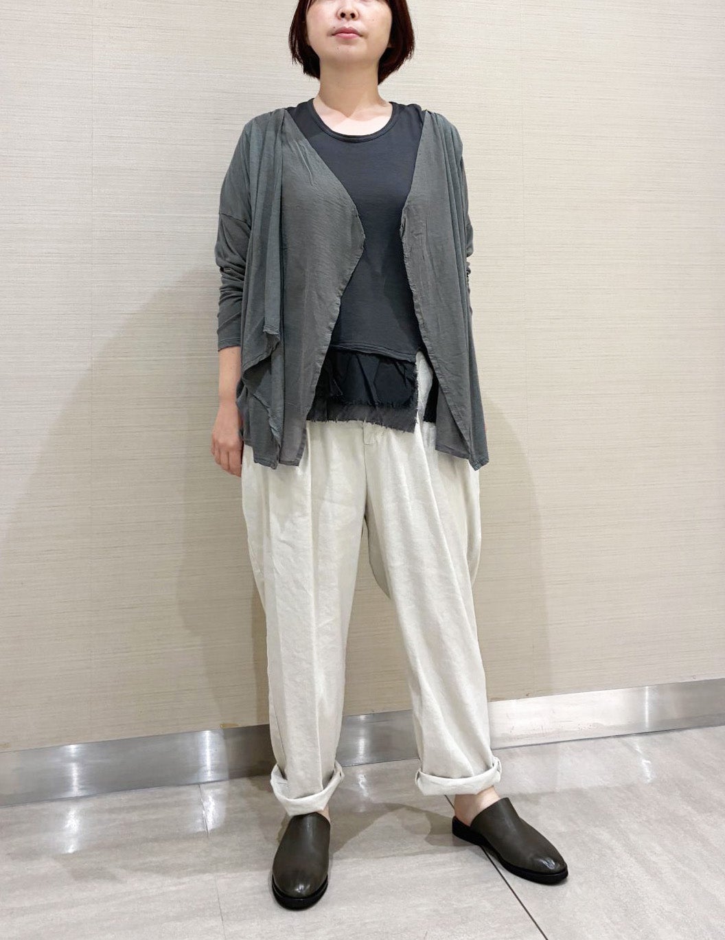 綿ベンベルグ カーディガン