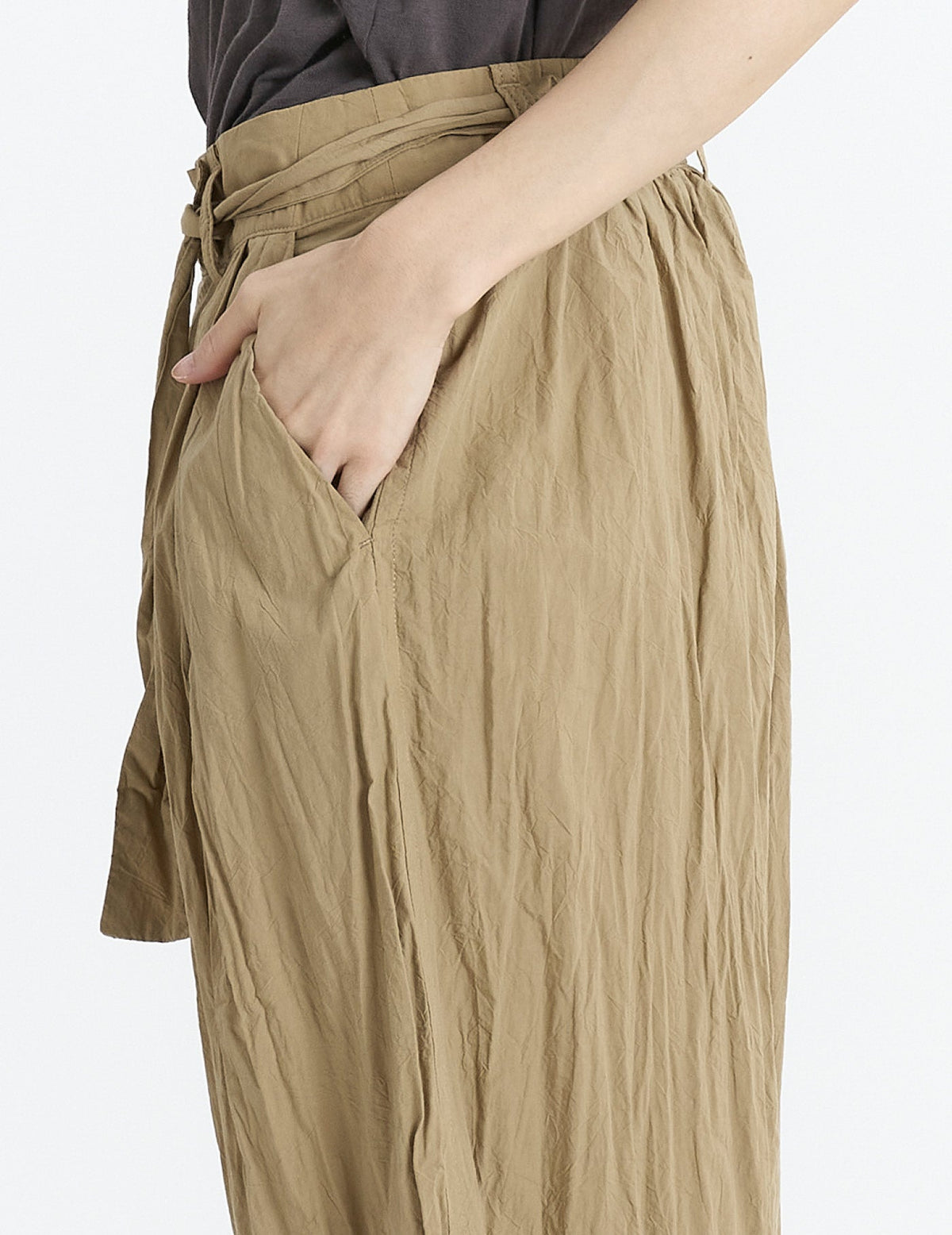 80タイプライターしわ加工 パンツ