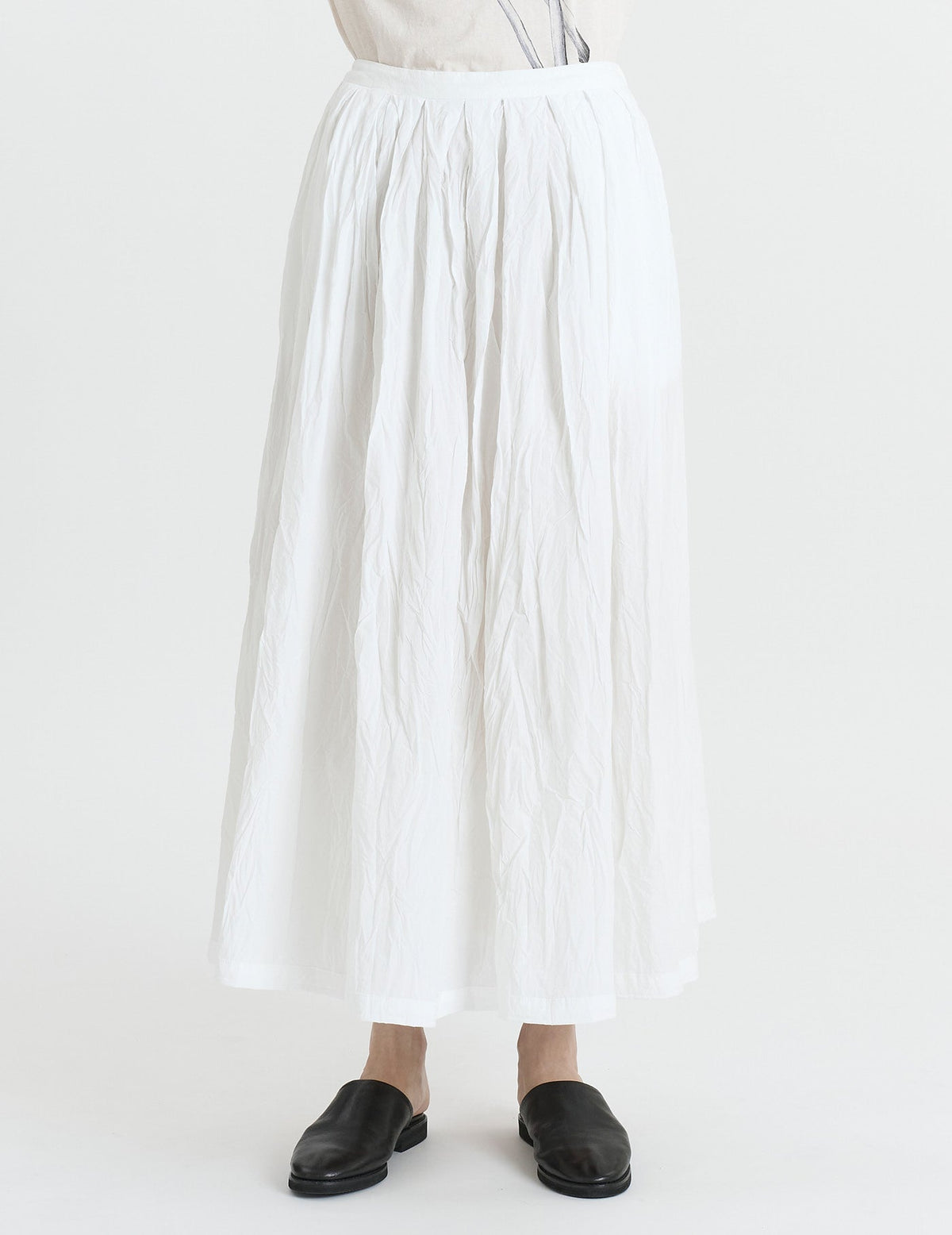 80タイプライターしわ加工 スカート