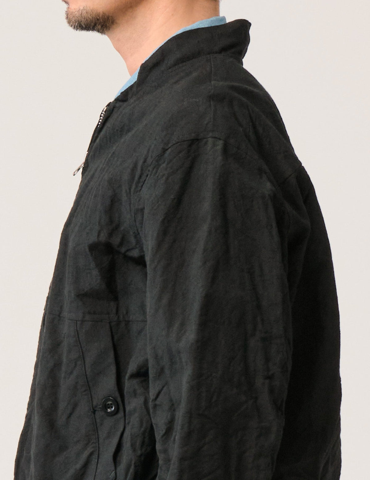 WO/LIワッシャーフロントZIPショートジャケット
