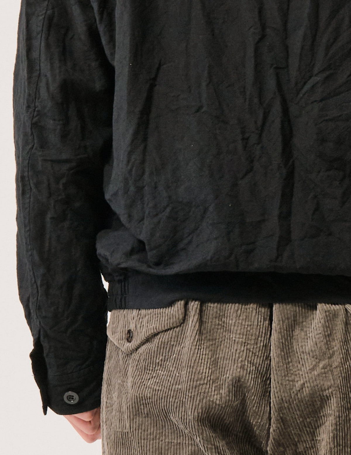 WO/LIワッシャーフロントZIPショートジャケット