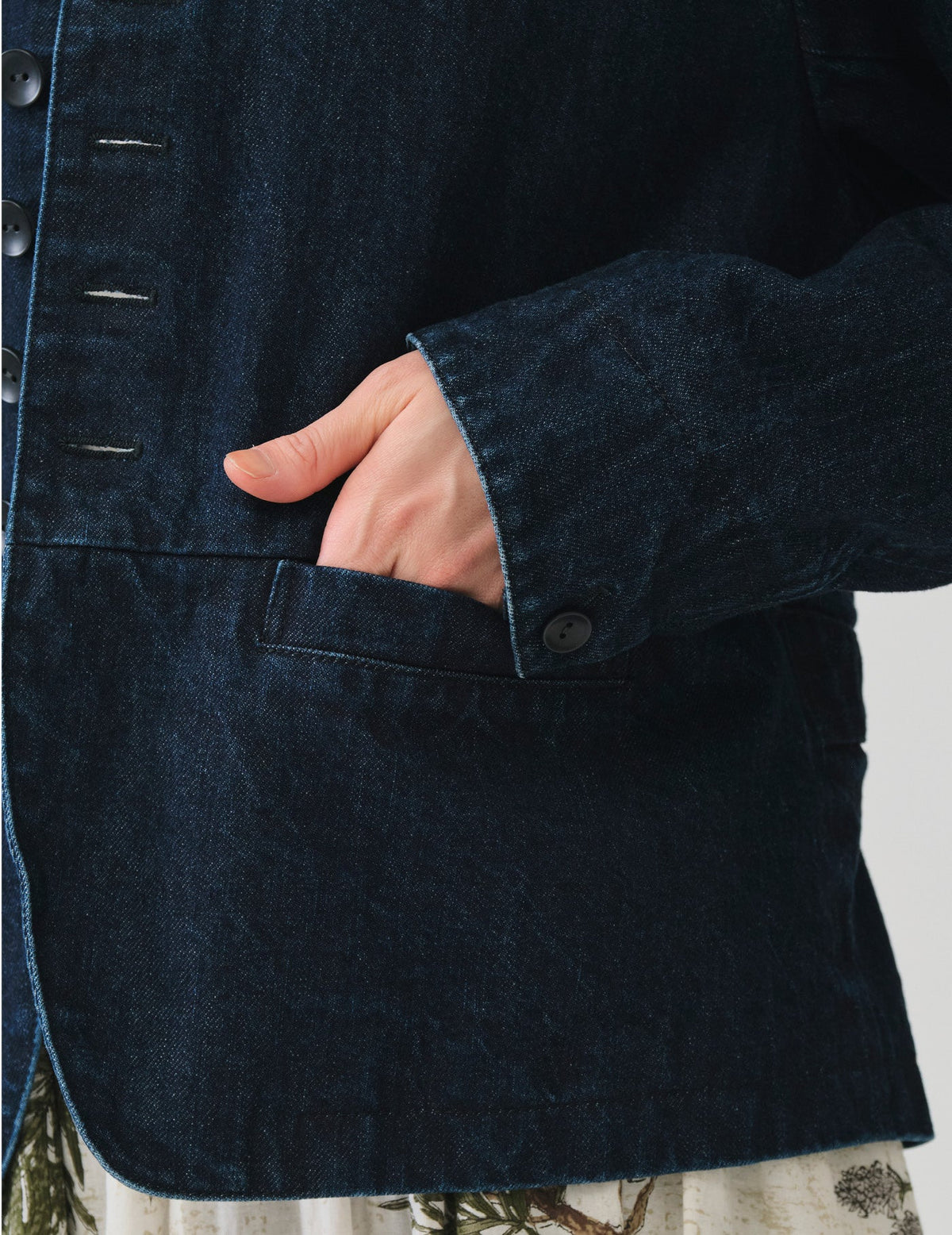 NATURAL SRUB DENIM ジャケット