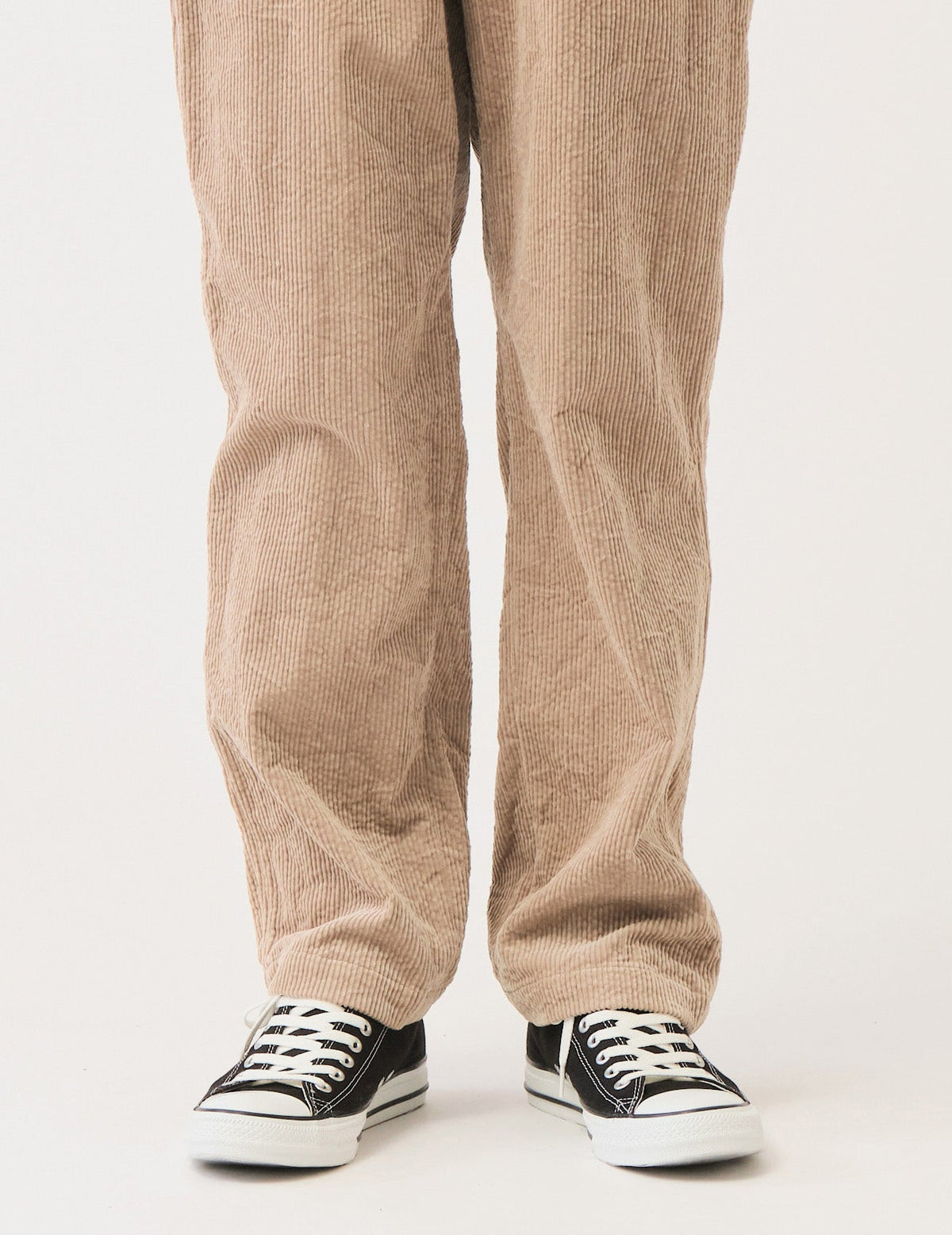 8wコーディロイキャッチワッシャーワンタックペグトップパンツ