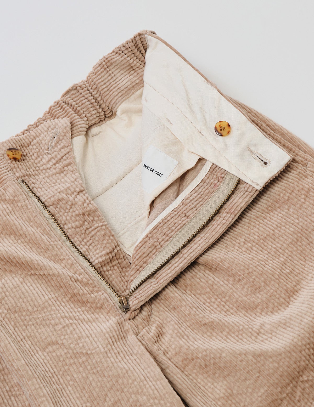 8wコーディロイキャッチワッシャーワンタックペグトップパンツ