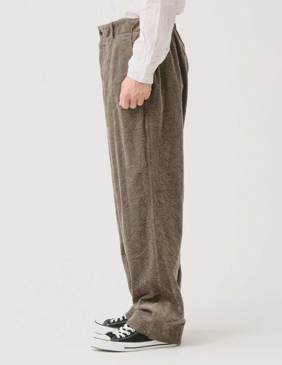 8wコーディロイキャッチワッシャーワイドワークパンツ