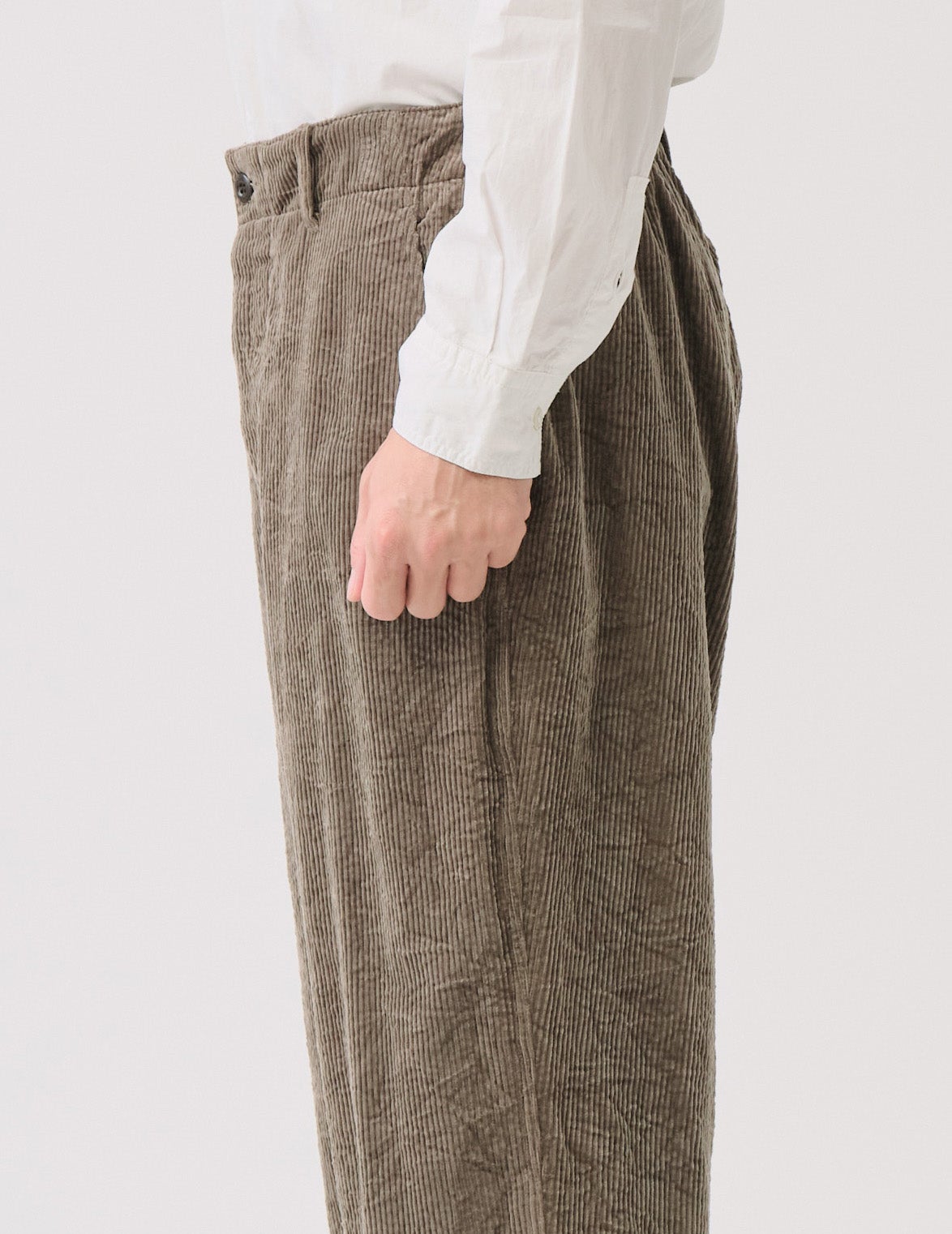 8wコーディロイキャッチワッシャーワイドワークパンツ
