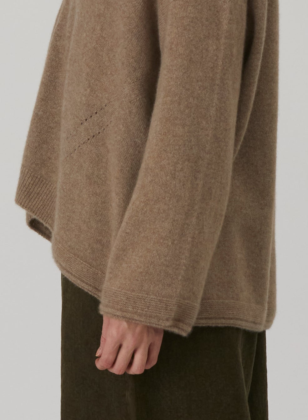 Pure Cashmere 100% Eyelet Square Cardigan