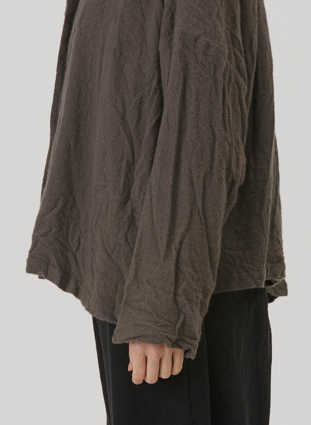 カシミヤボイル レイヤードカラージャケット