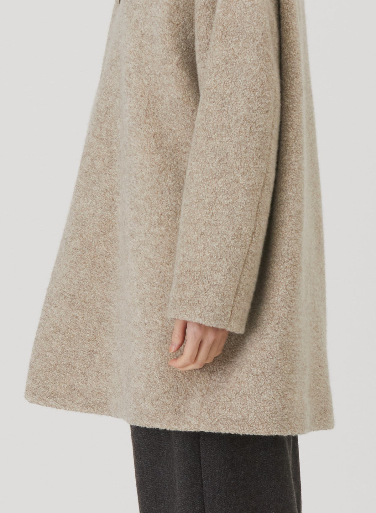 Relax cashmere ハーフコート
