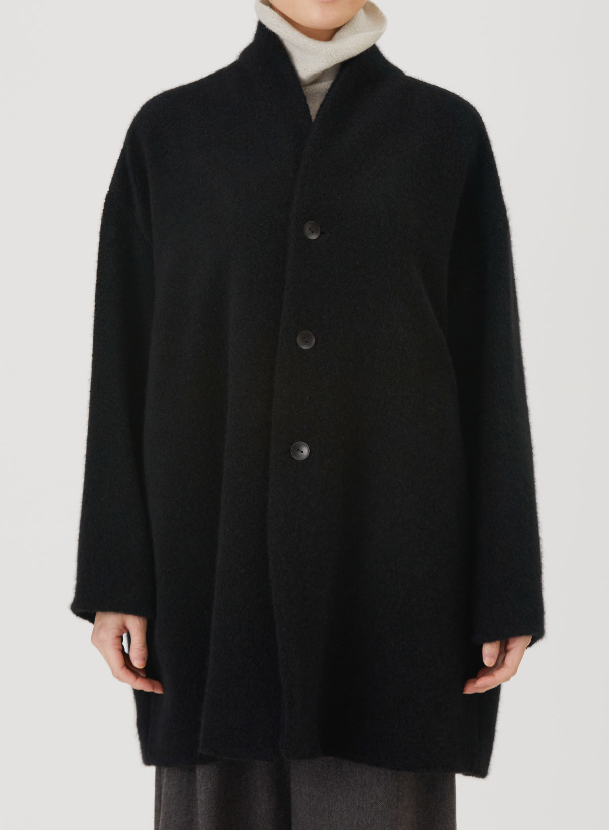 Relax Cashmere Half Coat