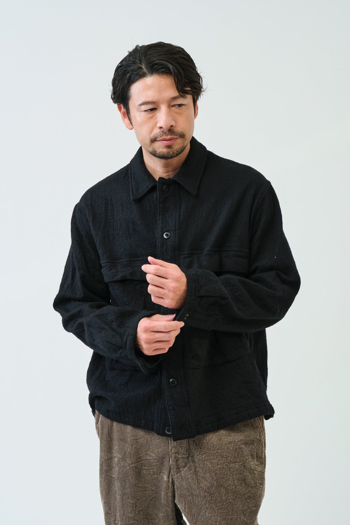 CO/WOツイルワッシャーシャツジャケット