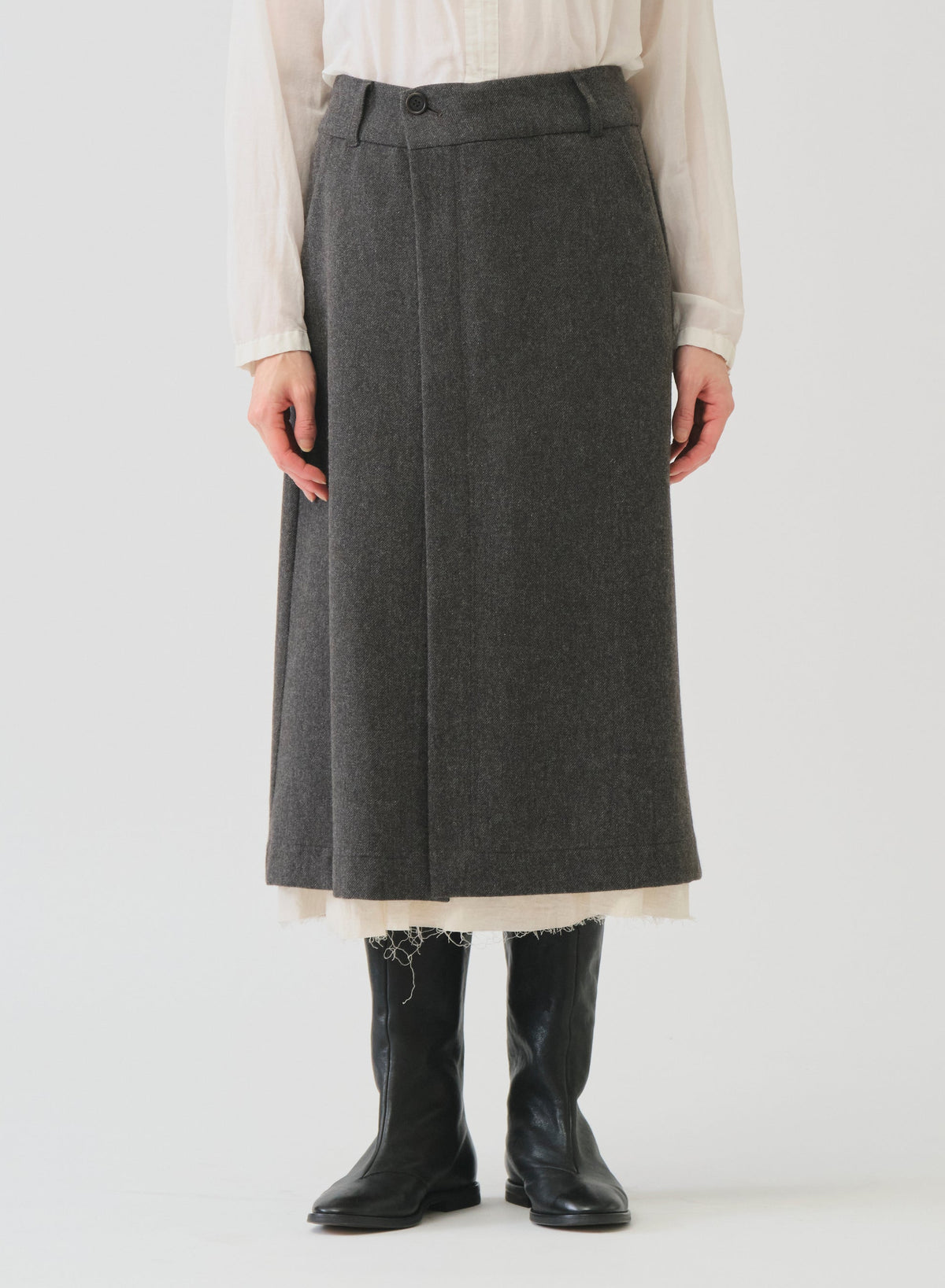 ECO WOOLプレミアムツイードスカート