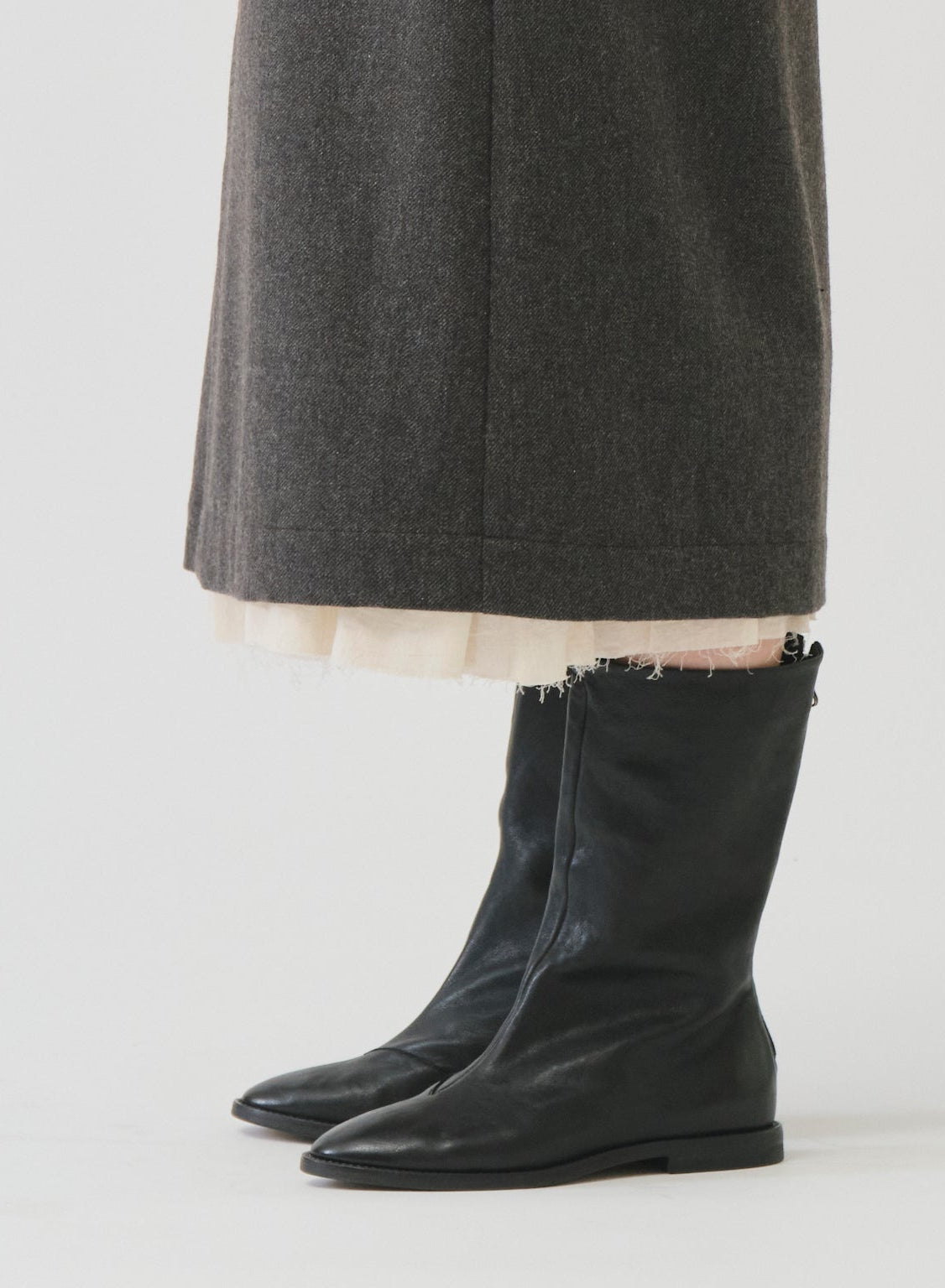 ECO WOOLプレミアムツイードスカート