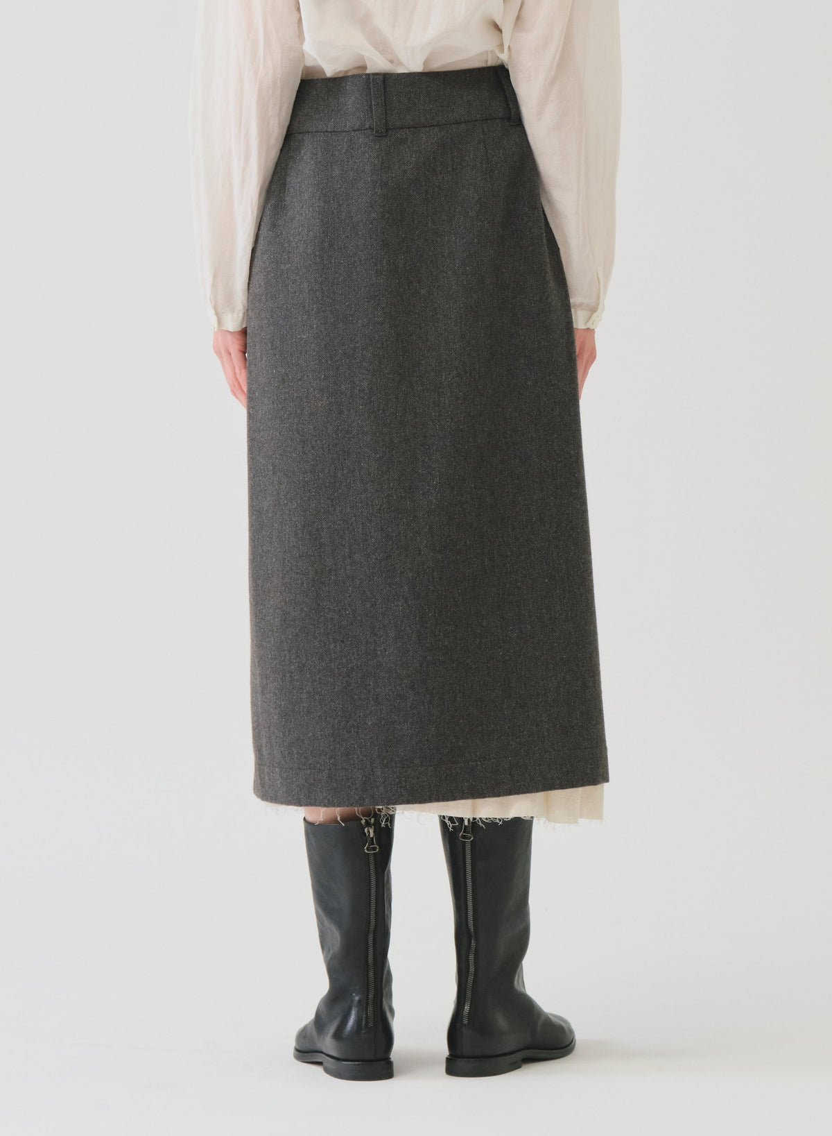 ECO WOOLプレミアムツイードスカート