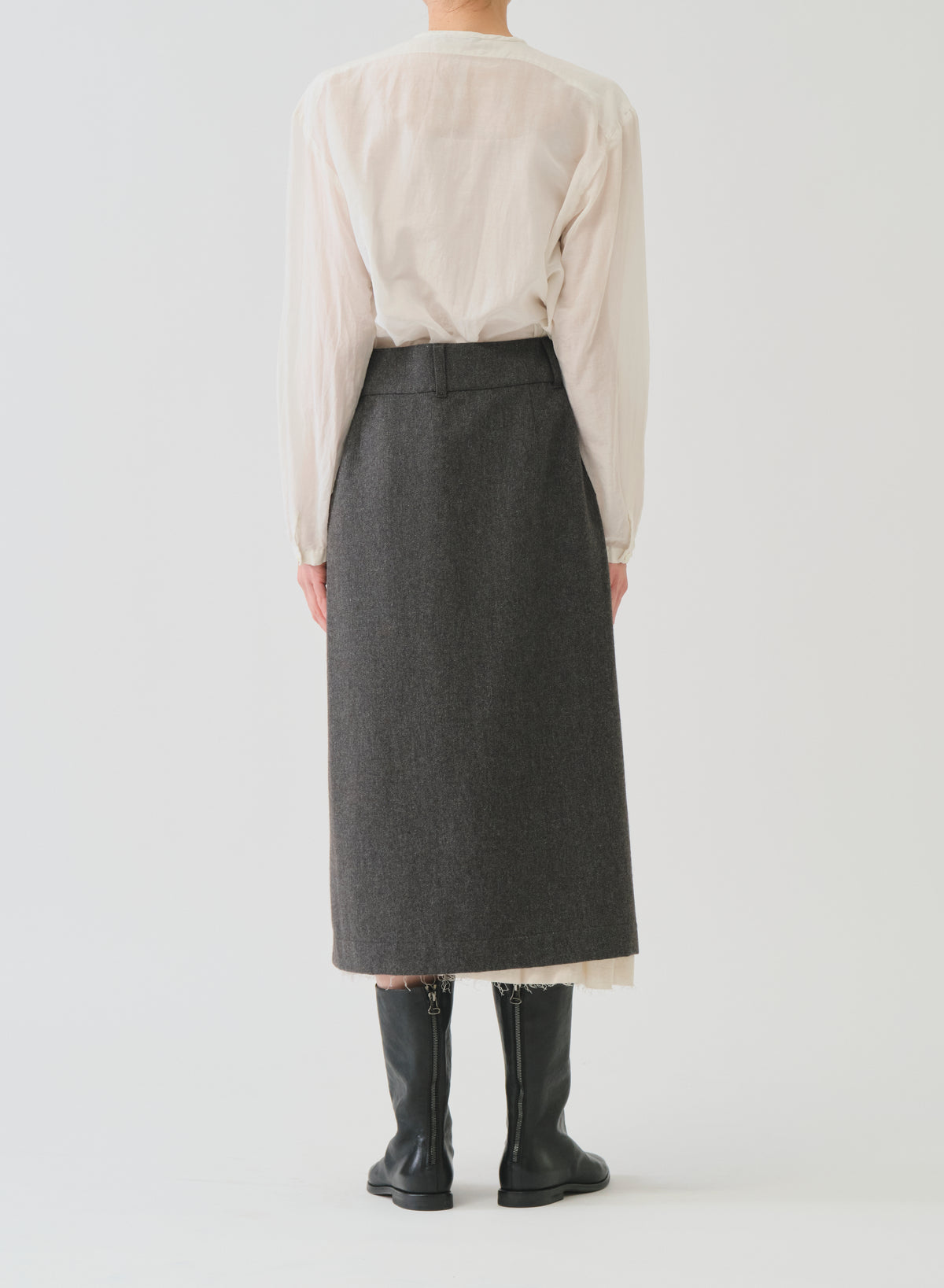ECO WOOLプレミアムツイードスカート