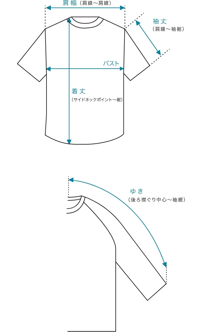 カットソー・ニット サイズの測り方