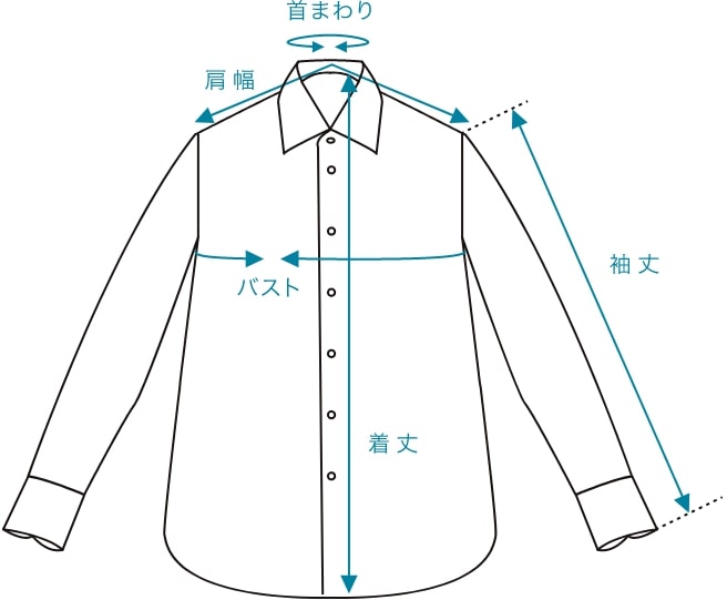 シャツ サイズの測り方