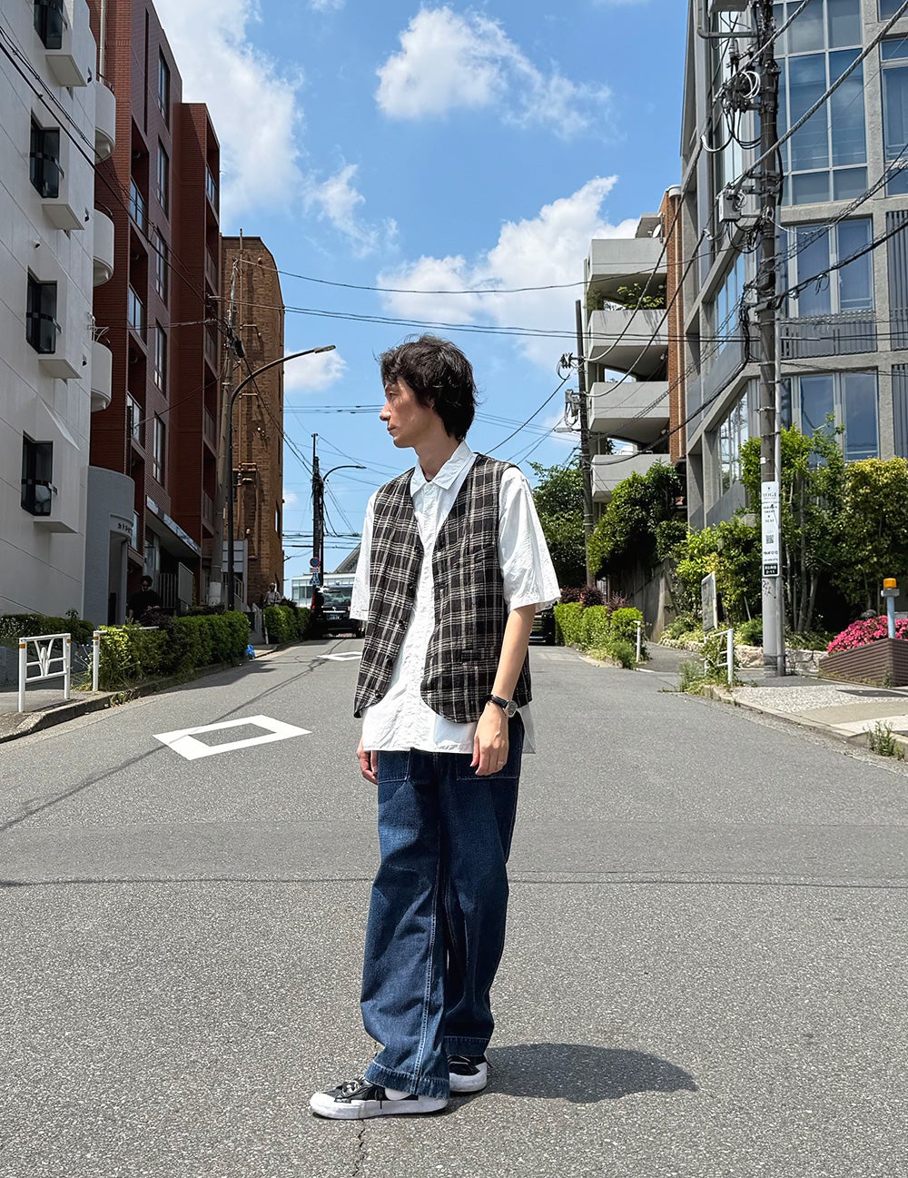 11ozデニムバギーベイカーパンツ