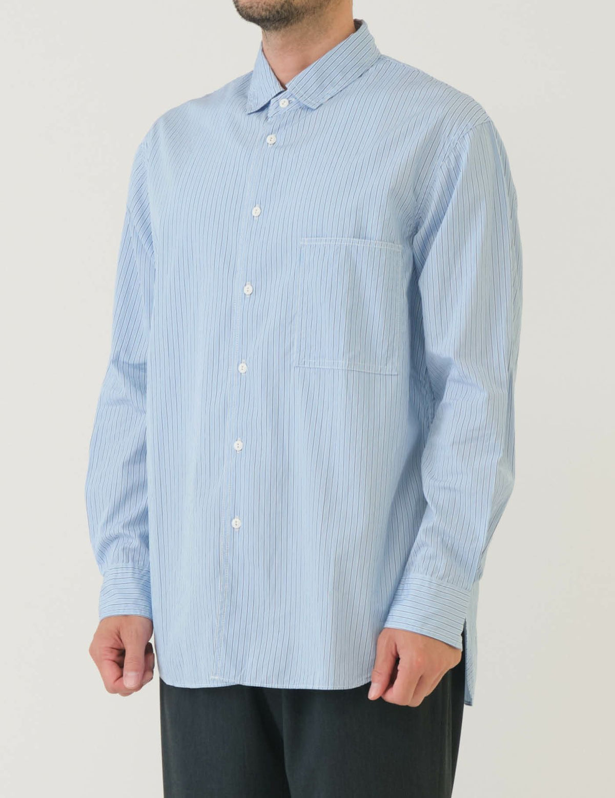 THOMAS MAISONストライプレギュラーカラーシャツ