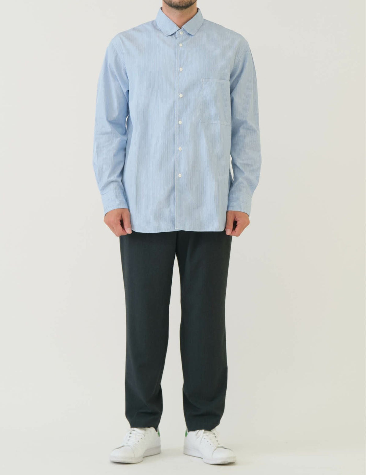 THOMAS MAISONストライプレギュラーカラーシャツ