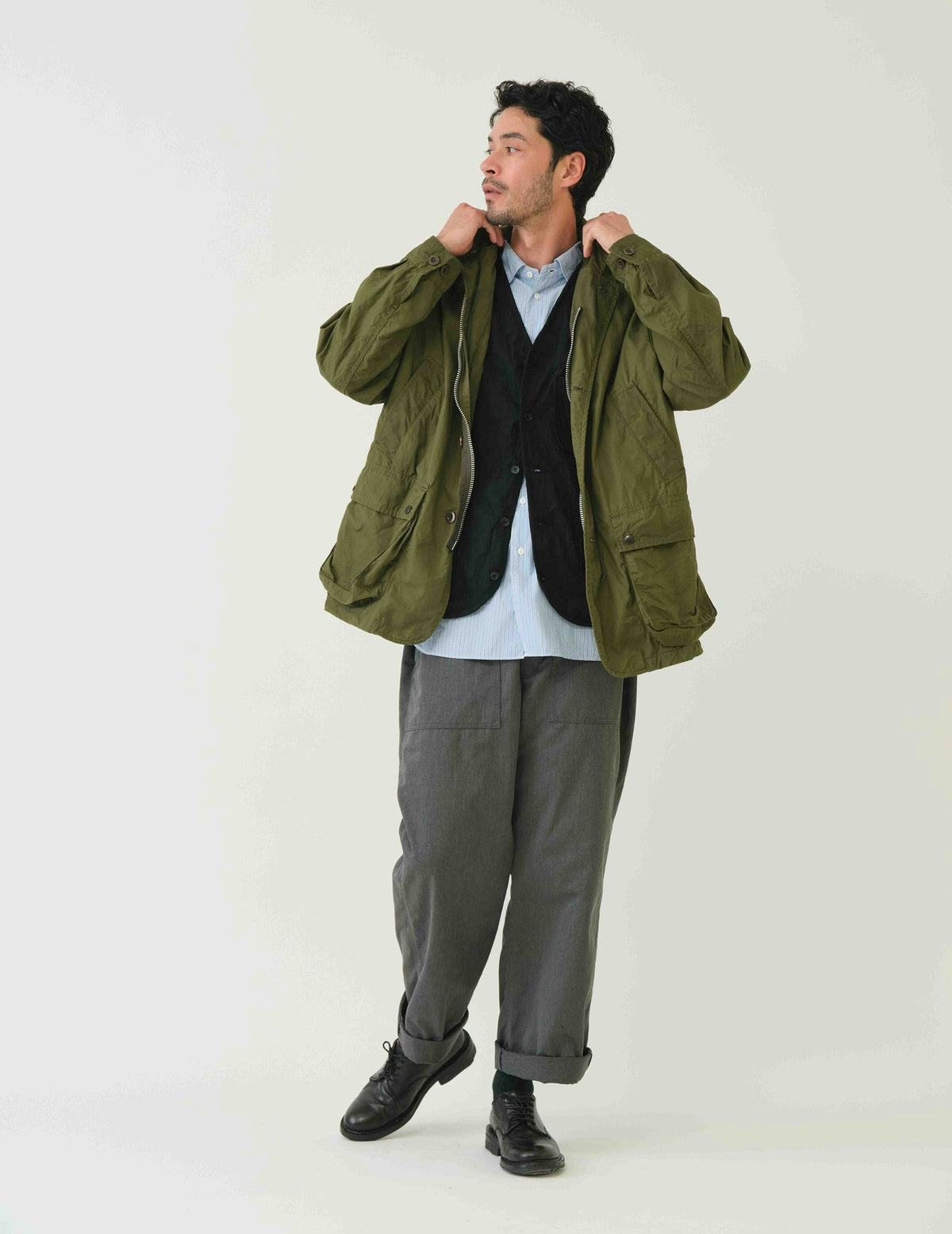 THOMAS MAISONストライプレギュラーカラーシャツ