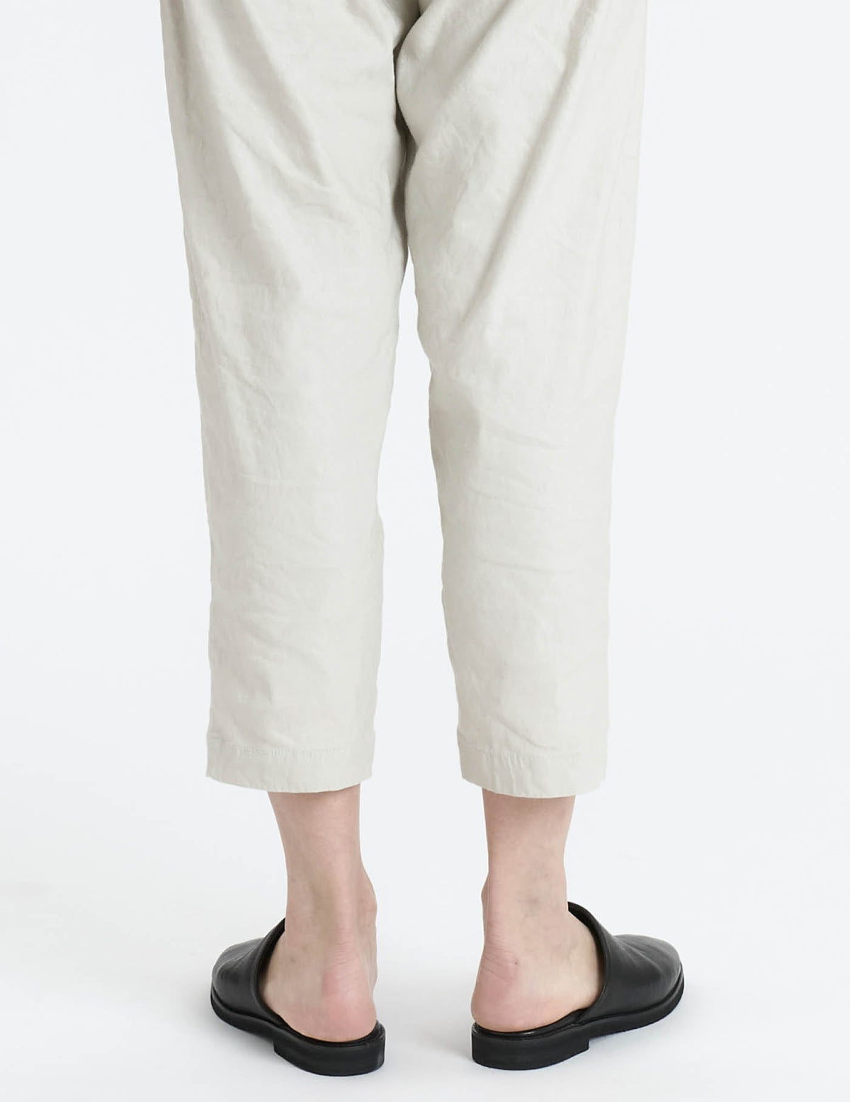 リネンレーヨンストレッチ テーパードパンツ