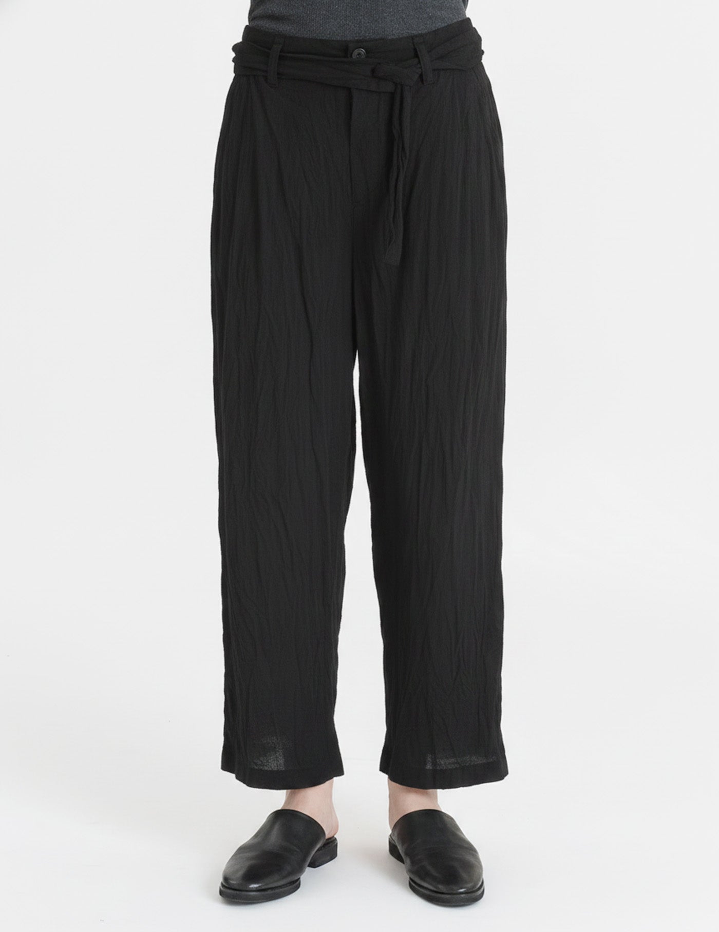 80タイプライターしわ加工 パンツ
