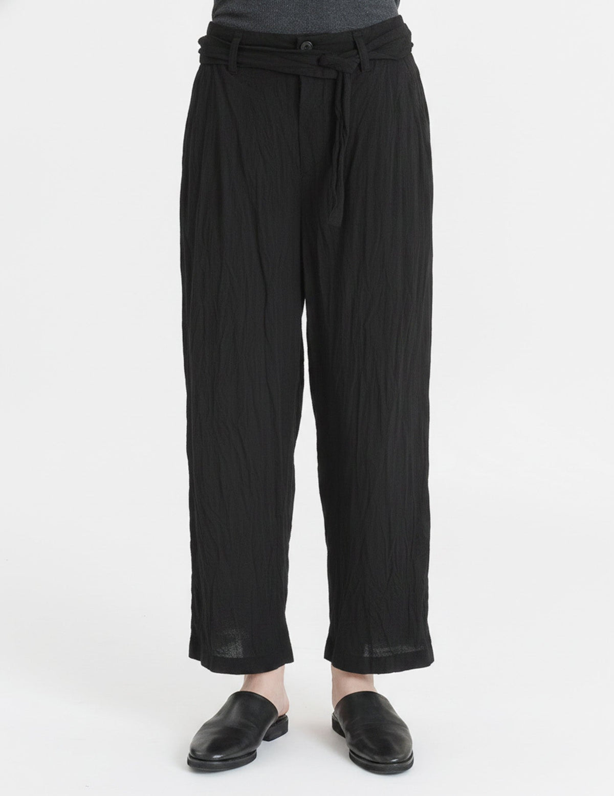 80タイプライターしわ加工 パンツ