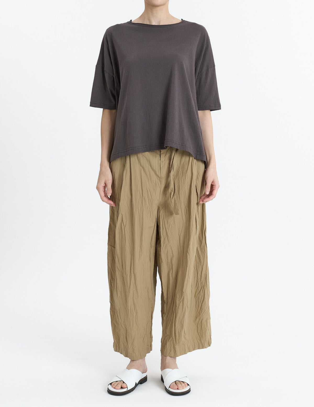 80タイプライターしわ加工 パンツ