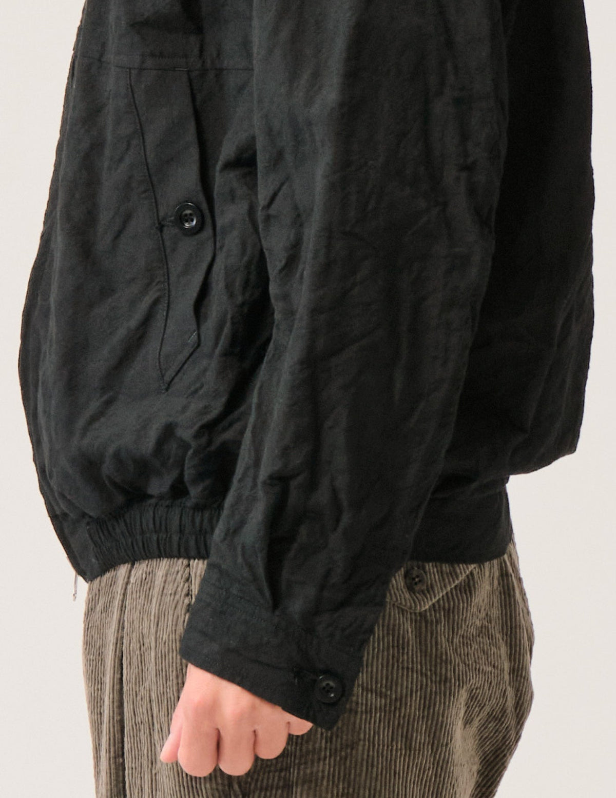 WO/LIワッシャーフロントZIPショートジャケット