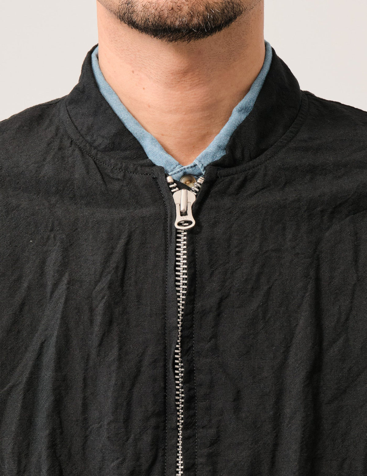 WO/LIワッシャーフロントZIPショートジャケット