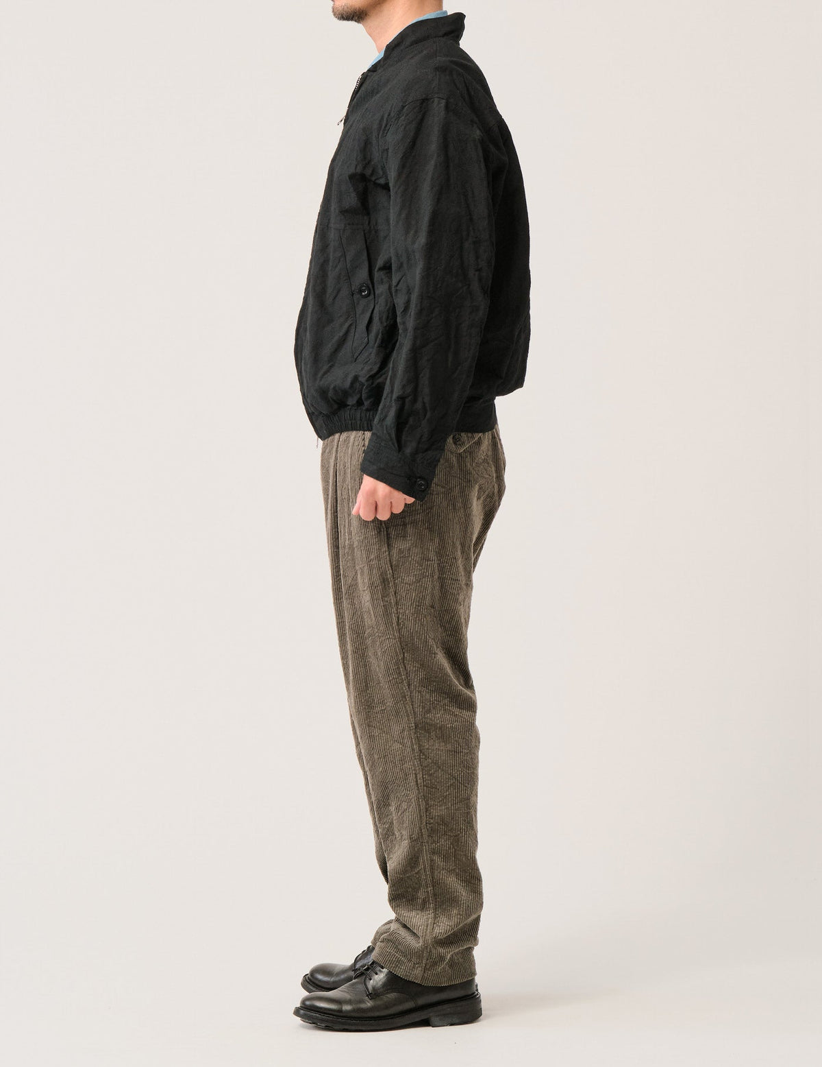 WO/LIワッシャーフロントZIPショートジャケット