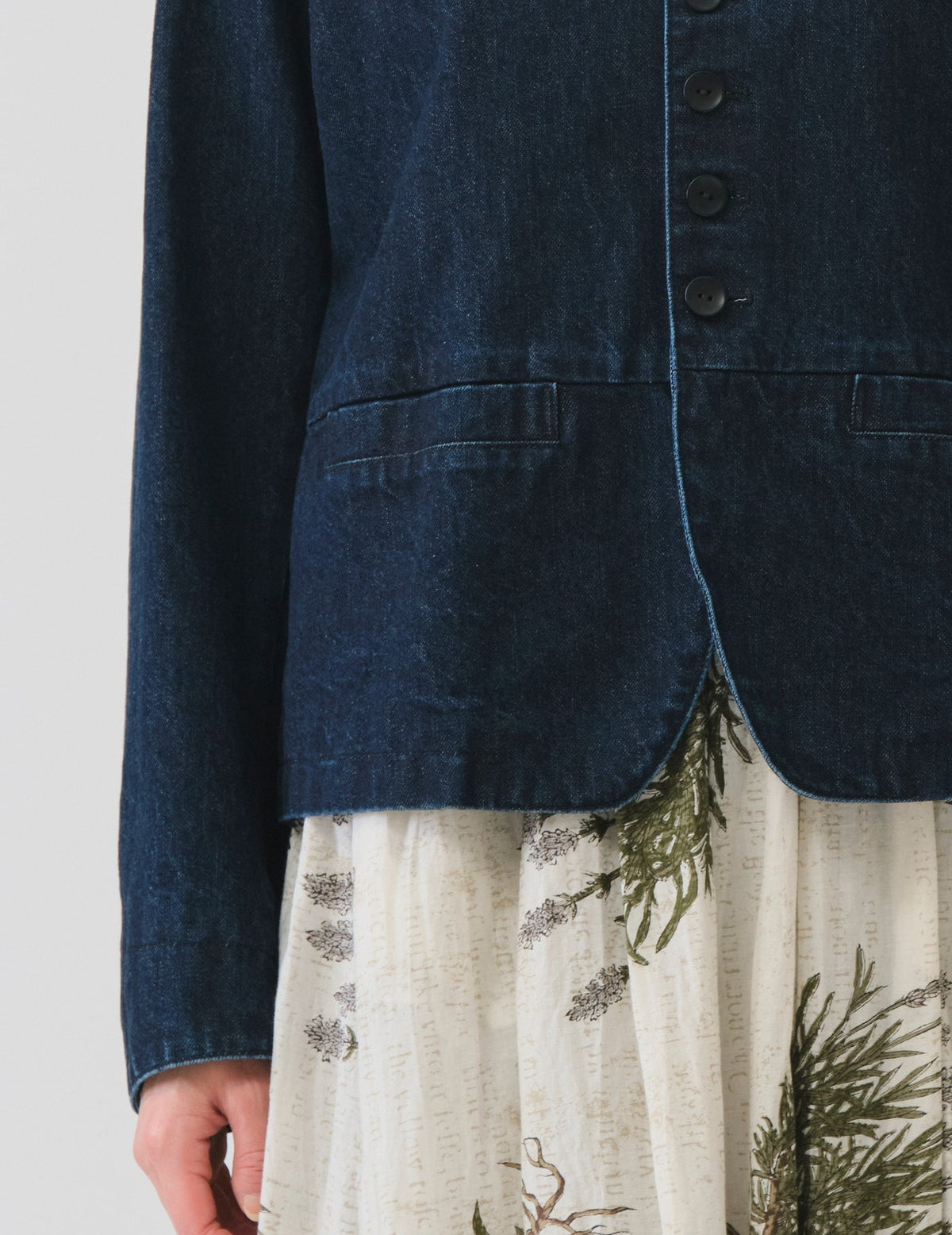 NATURAL SRUB DENIM ジャケット