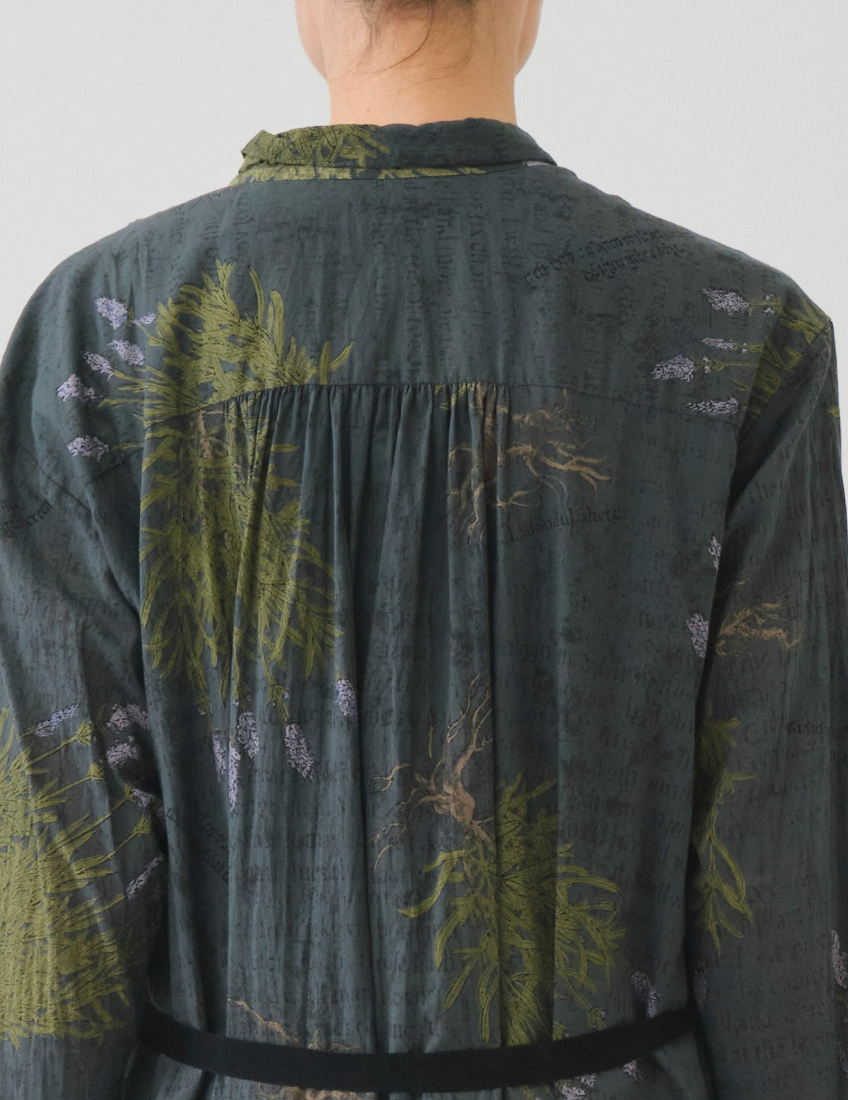 lavender print ワンピース