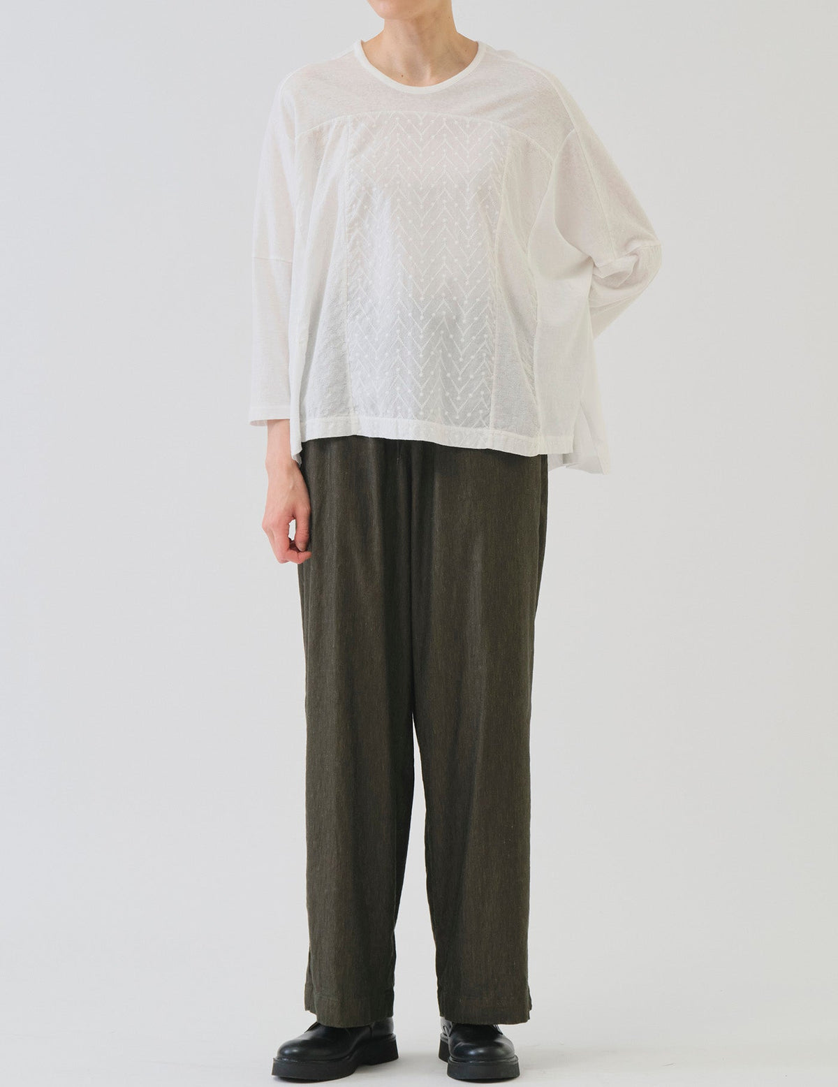 ラフィ＆MVS天竺 JQ切替 ワイドプルオーバー