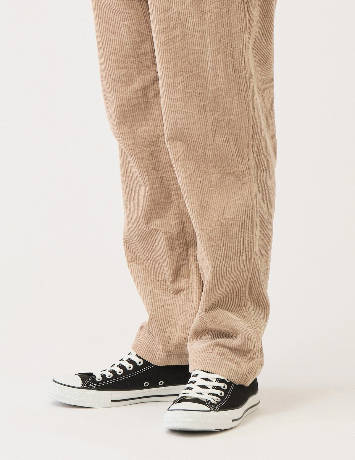 8wコーディロイキャッチワッシャーワンタックペグトップパンツ
