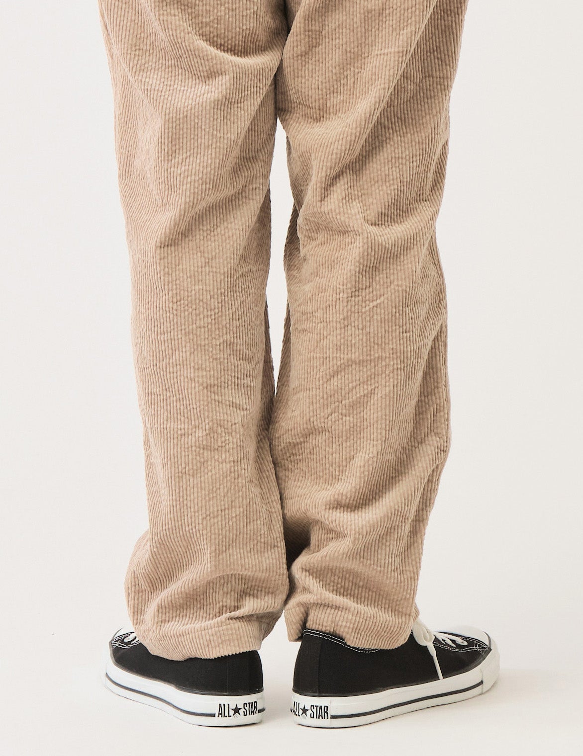 8wコーディロイキャッチワッシャーワンタックペグトップパンツ